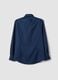 Blue slim-fit shirt with button-down collar, easy iron_6