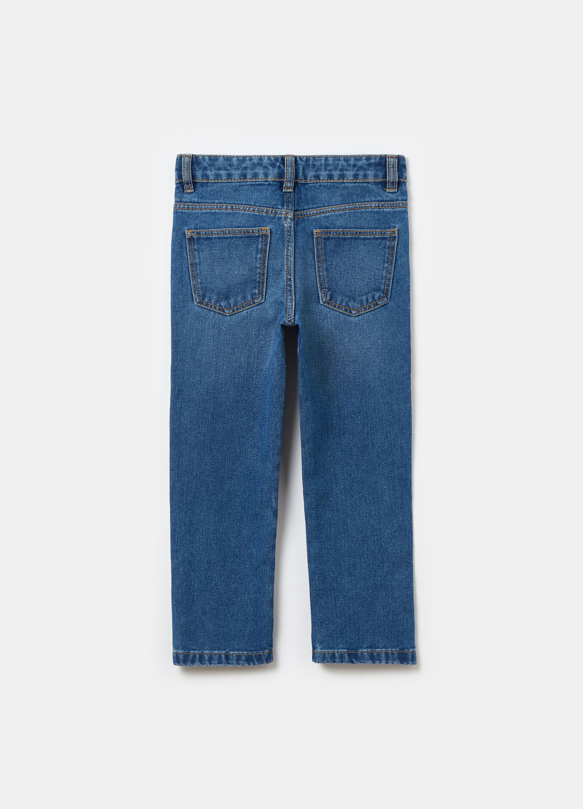 Cropped-fit jeans with five pockets