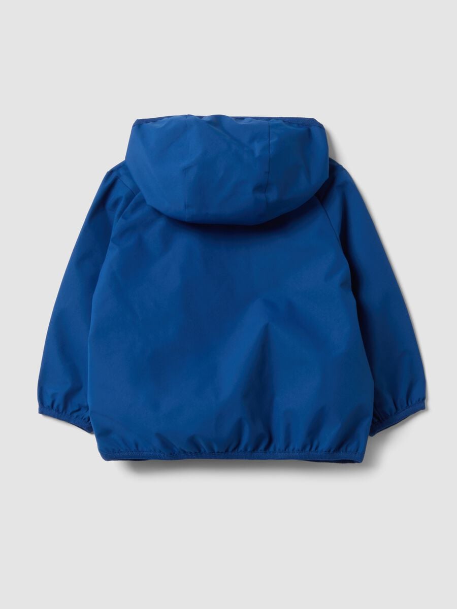 Blue hooded zip-up jacket, regular fit, for boys_1