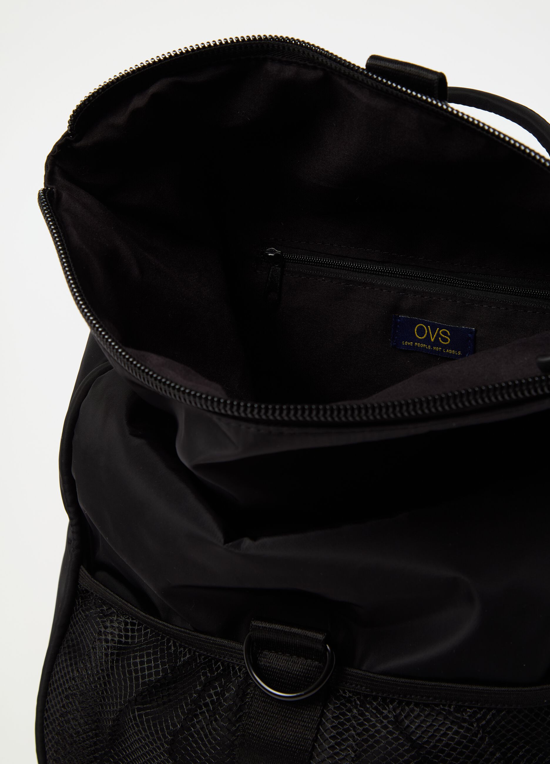 Briefcase backpack with clasp