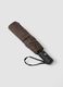 Dark brown folding umbrella with matching sleeve_1