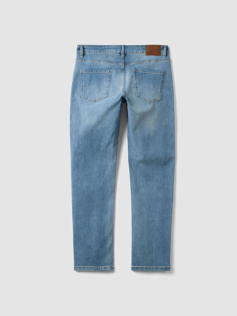 Hellblaue Denim-Jeans aus Stretch-Baumwolle, Regular Fit_2