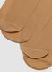 2-pack of beige sheer socks in stretch fabric_2