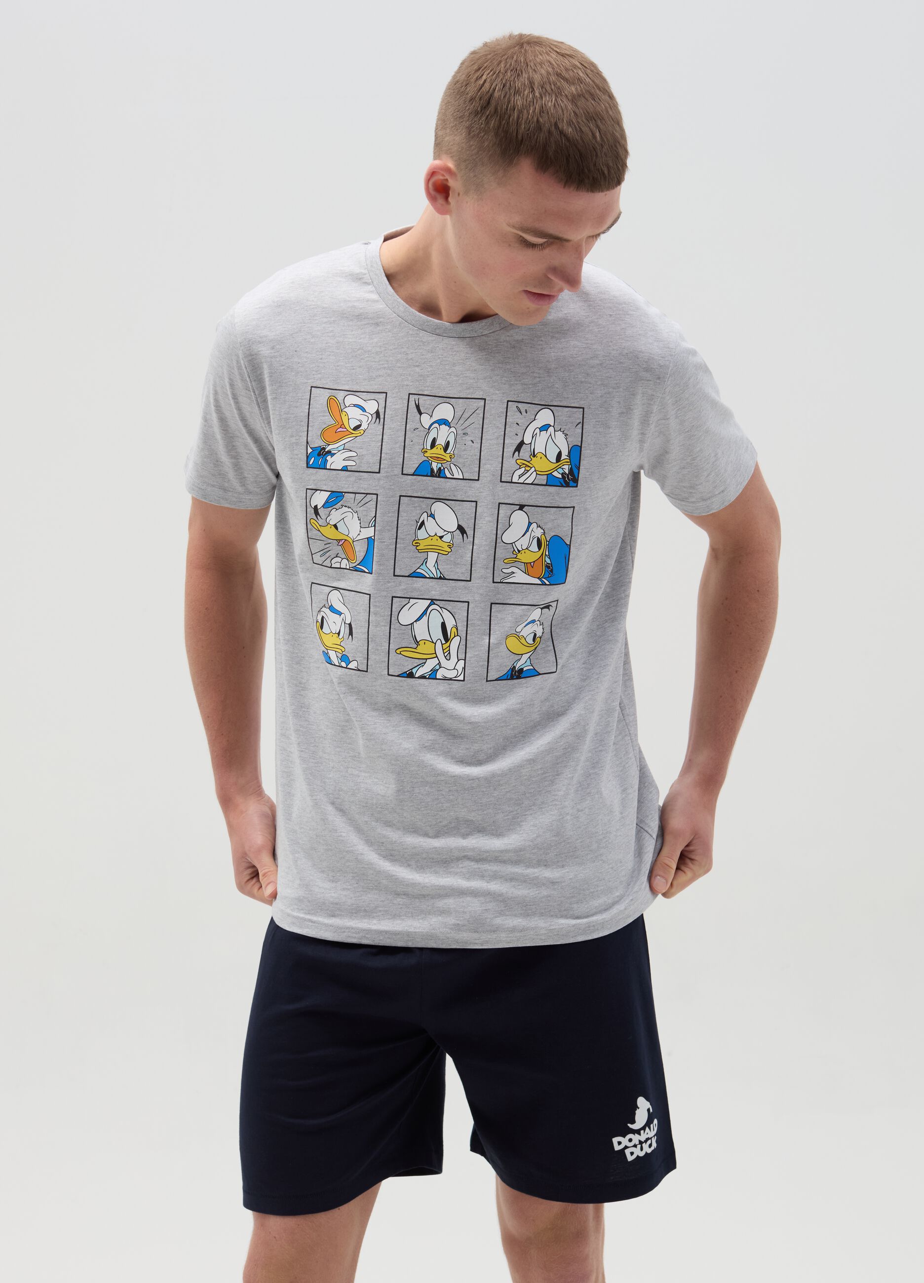 Short pyjamas with Donald Duck 90 print