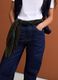 Blue denim straight-fit jeans in pure cotton_2