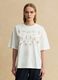 T-shirt branca regular fit em algod&atilde;o puro com bordado vazado_3