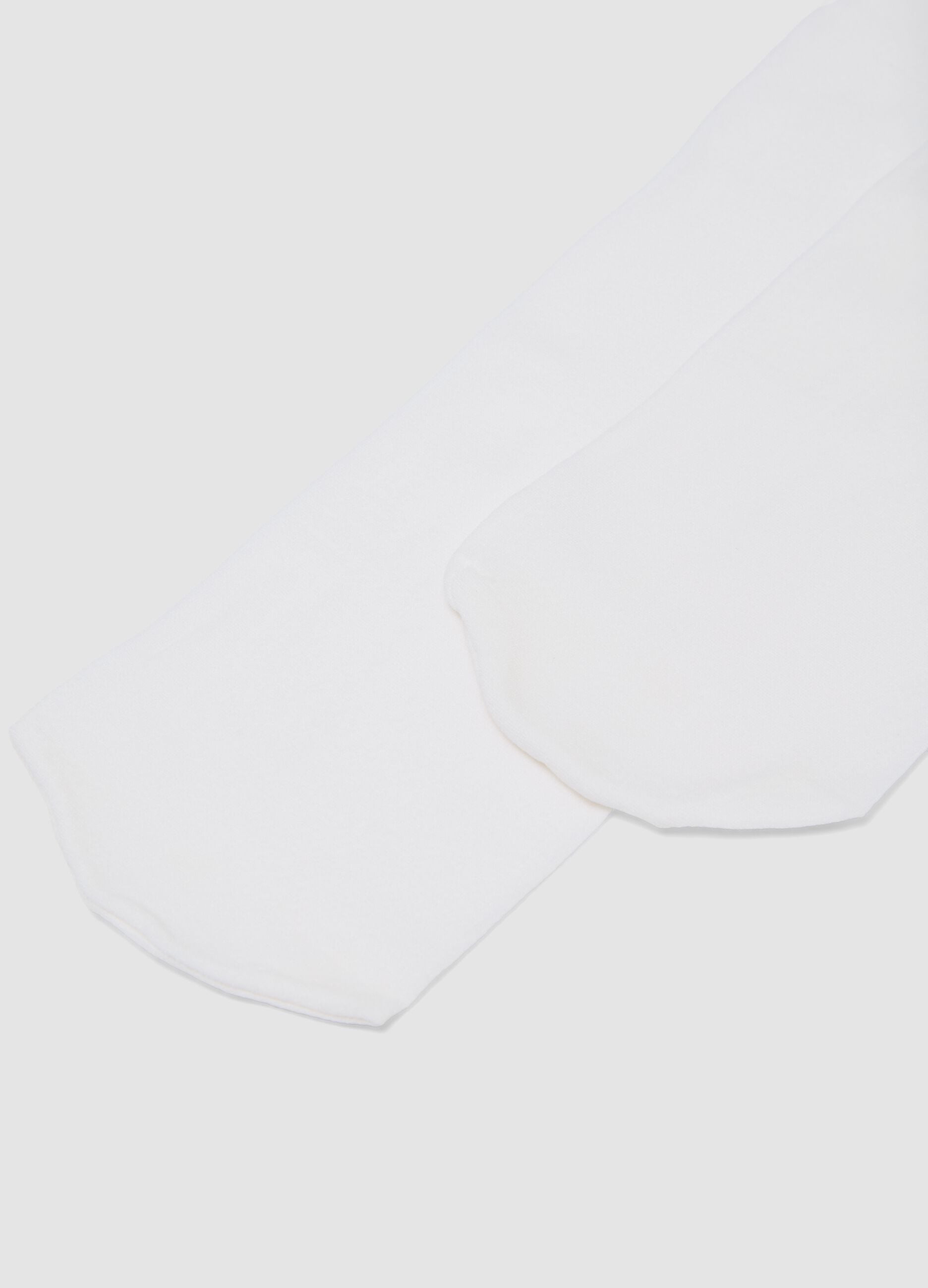 Bipack di collant bianchi in tessuto elasticizzato