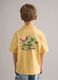 Polo amarelo de puro algod&atilde;o para crian&ccedil;as, regular fit com bordados_2