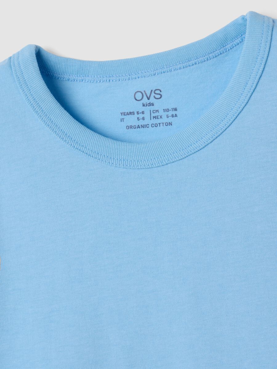 2-pack light blue and navy crew-neck T-shirts in pure organic cotton_2