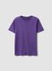 Violettes T-Shirt aus reinem Leinen mit kurzen &Auml;rmeln, Regular Fit_4