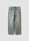 Jeans de ganga azul-claro em algod&atilde;o puro, loose fit_4