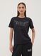 Black regular-fit stretch cotton jersey T-shirt with print_2