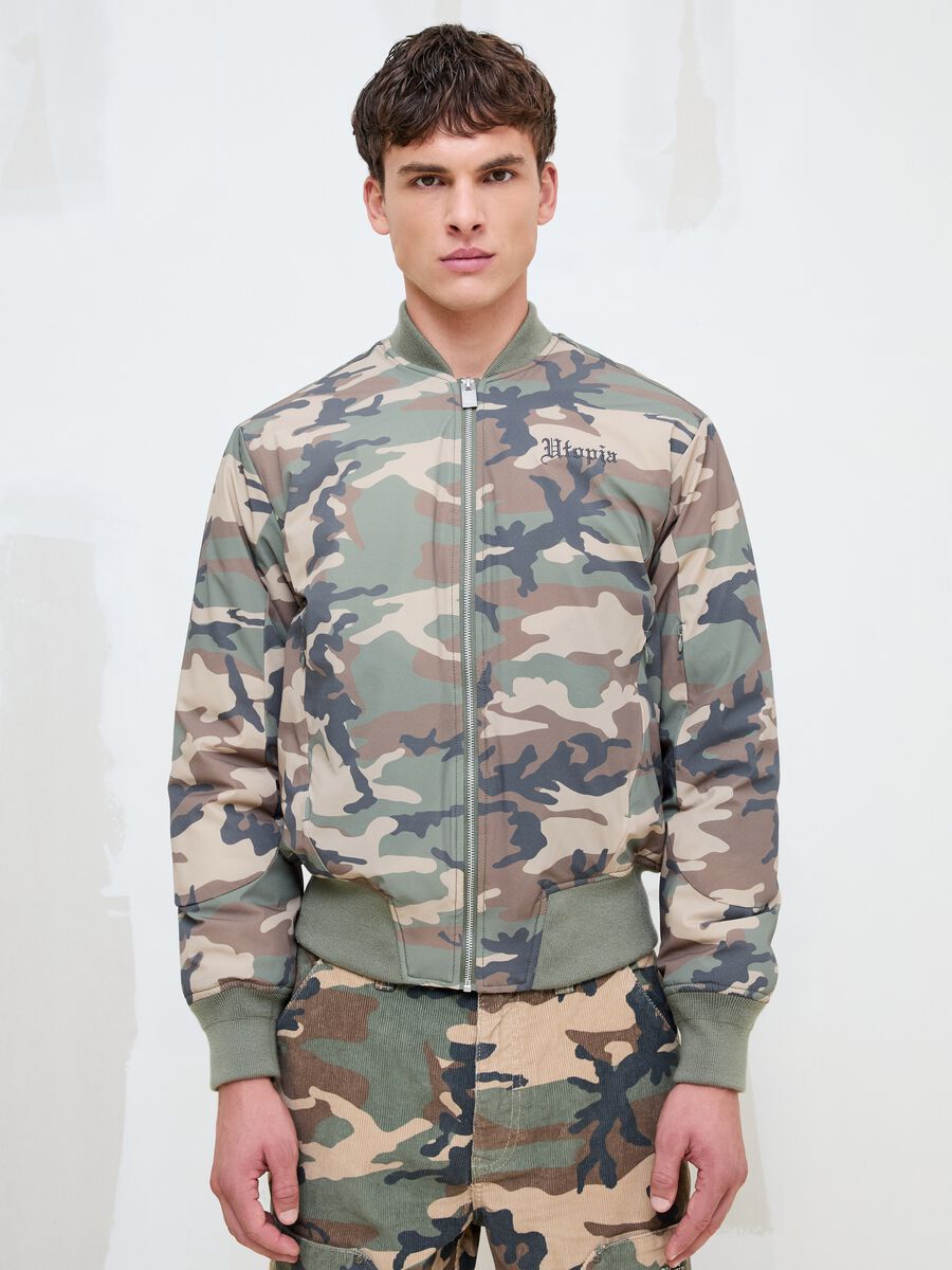 Nylon Camo Bomber Jacket_3