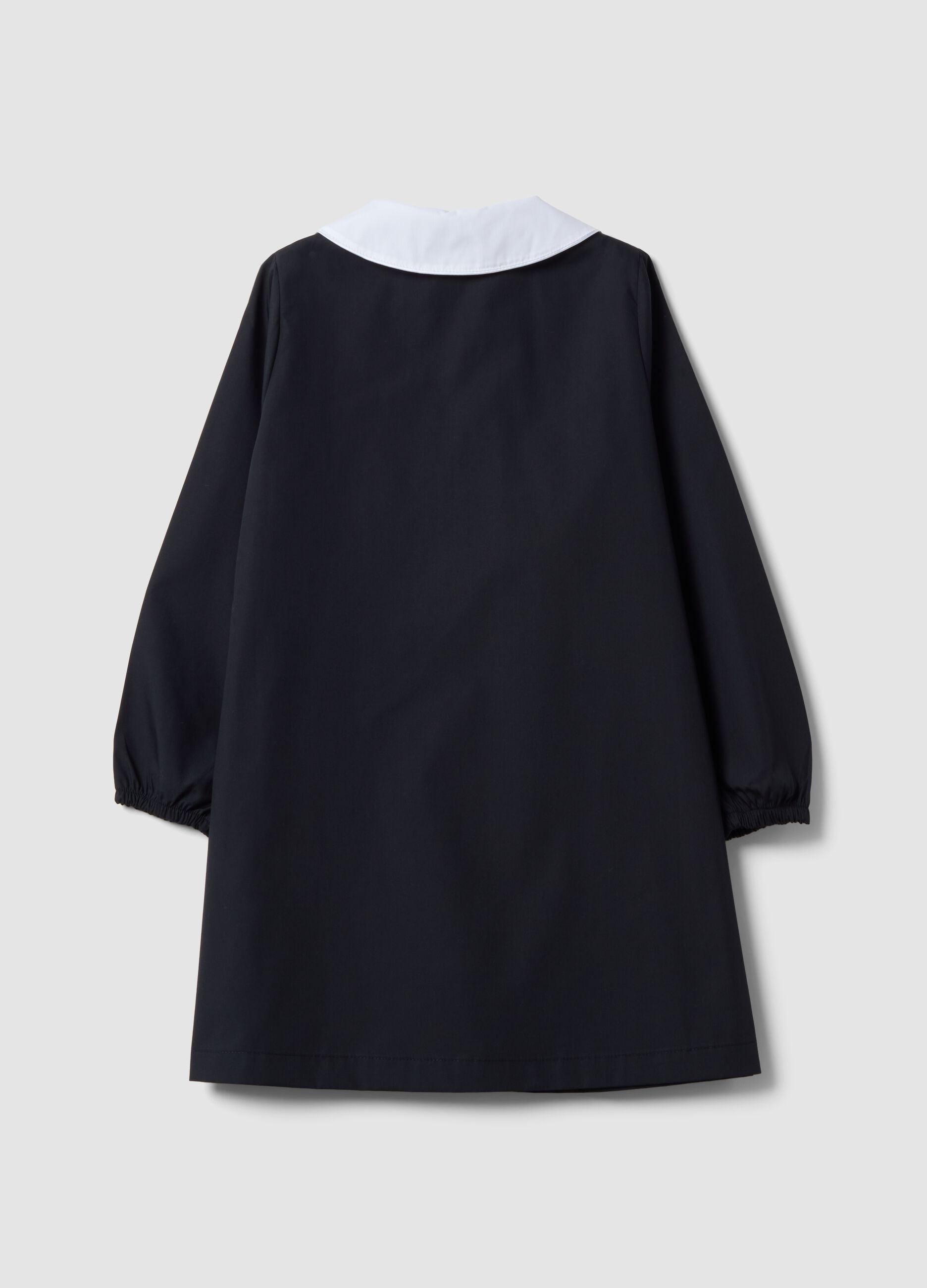 Black girls&rsquo; school pinafore with Hello Kitty embroidery