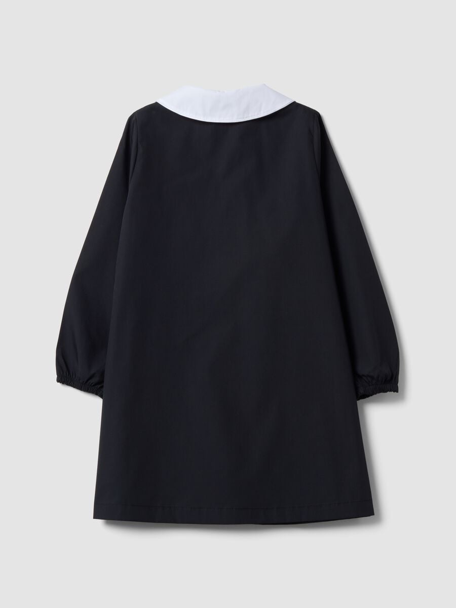 Black girls&rsquo; school pinafore with Hello Kitty embroidery_1