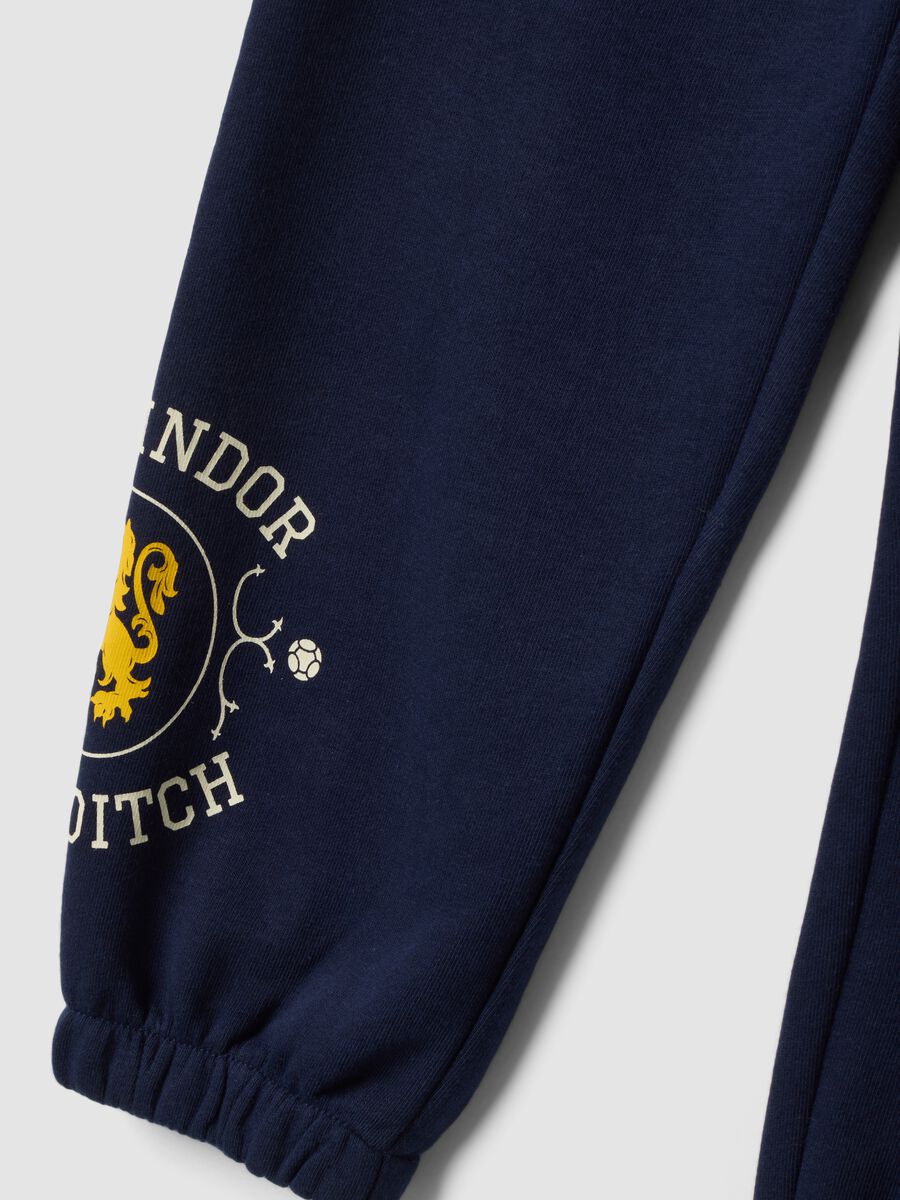 Blue cotton-blend Harry Potter joggers for boys_2