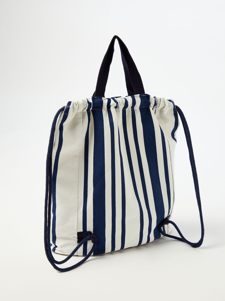 Sack backpack with striped pattern_2