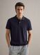 Short sleeve polo in pure blue cotton regular fit_2