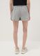 Grey cotton-blend shorts with elasticated waist_2