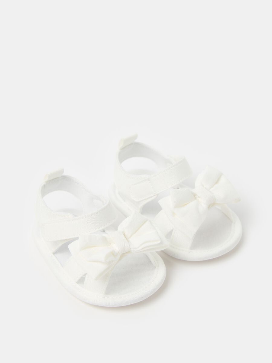 Cotton sandals with bow_2