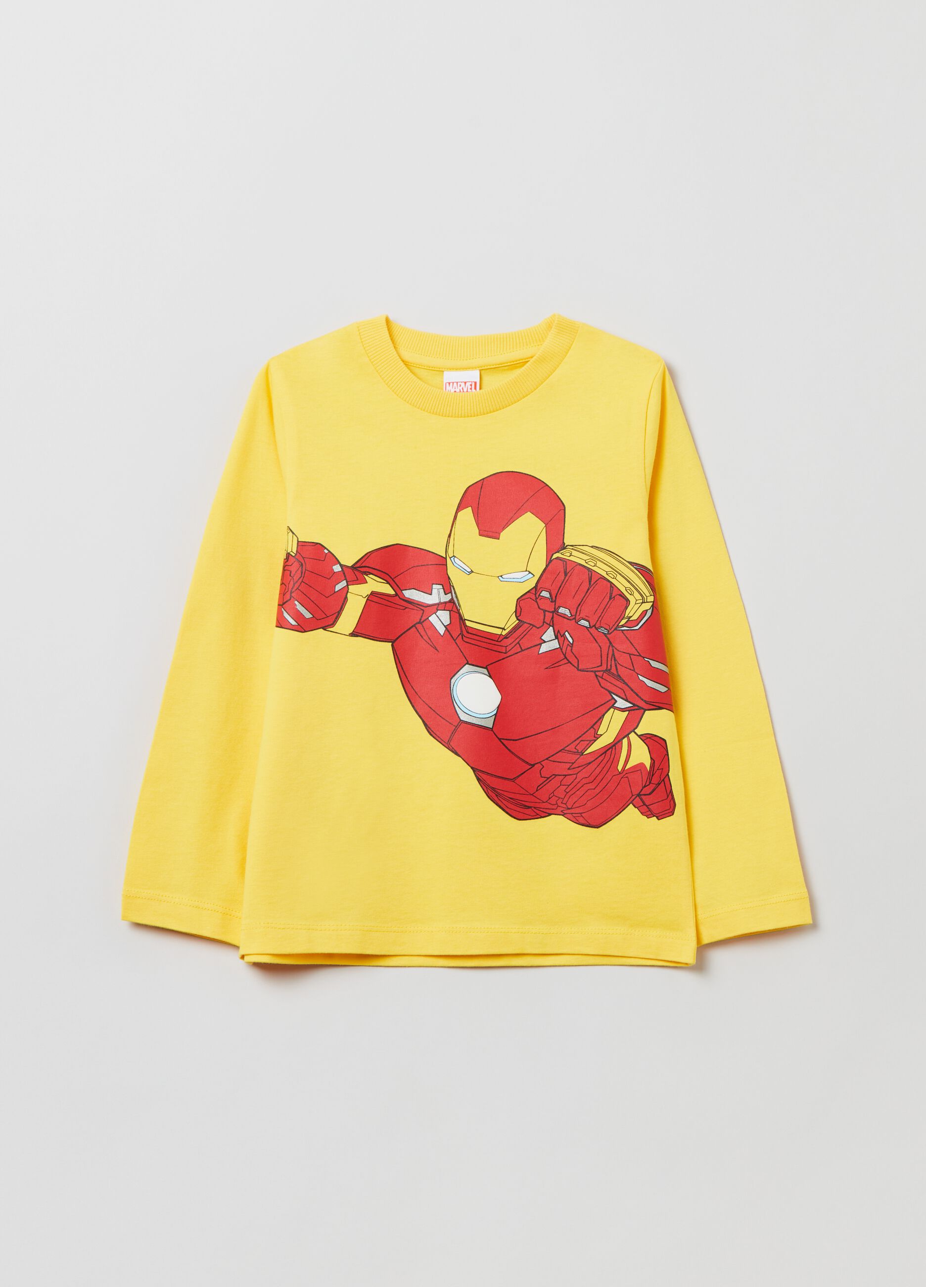 Camiseta de manga larga estampado Iron Man