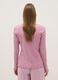 Pink pure cotton nightshirt regular fit with serafino collar_2