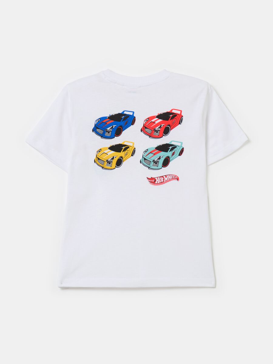 Camiseta de algodón con estampado Hot Wheels_1