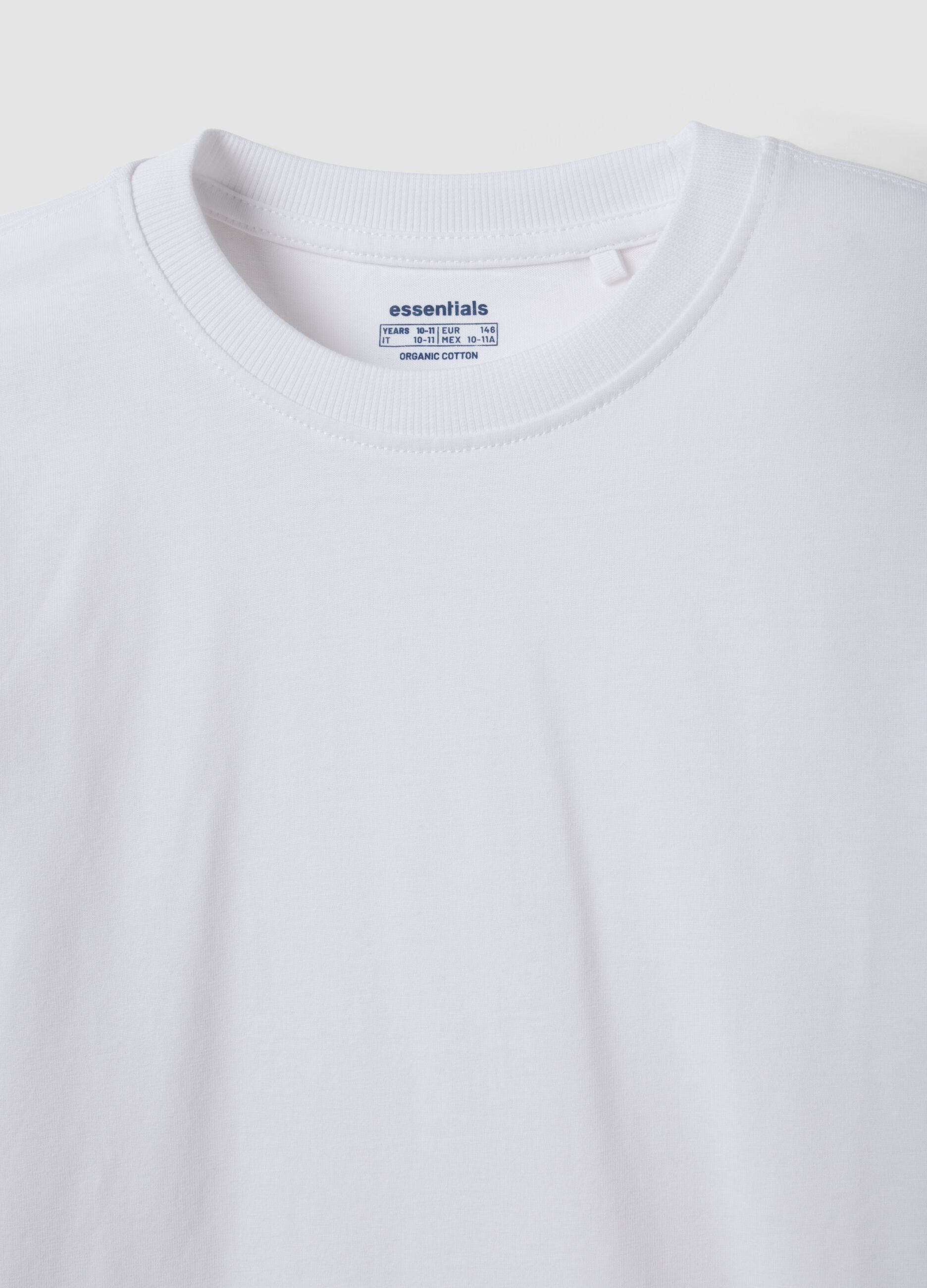 &Lambda;&epsilon;&upsilon;&kappa;ό &mu;&alpha;&kappa;&rho;&upsilon;&mu;ά&nu;&iota;&kappa;&omicron; T-shirt &alpha;&pi;ό 100% &omicron;&rho;&gamma;&alpha;&nu;&iota;&kappa;ό &beta;&alpha;&mu;&beta;ά&kappa;&iota;, regular fit, &gamma;&iota;&alpha; &alpha;&gamma;ό&rho;&iota;&alpha;