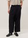 Black viscose stretch chino trousers regular fit_1