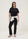 Black pure cotton short-sleeve T-shirt_1