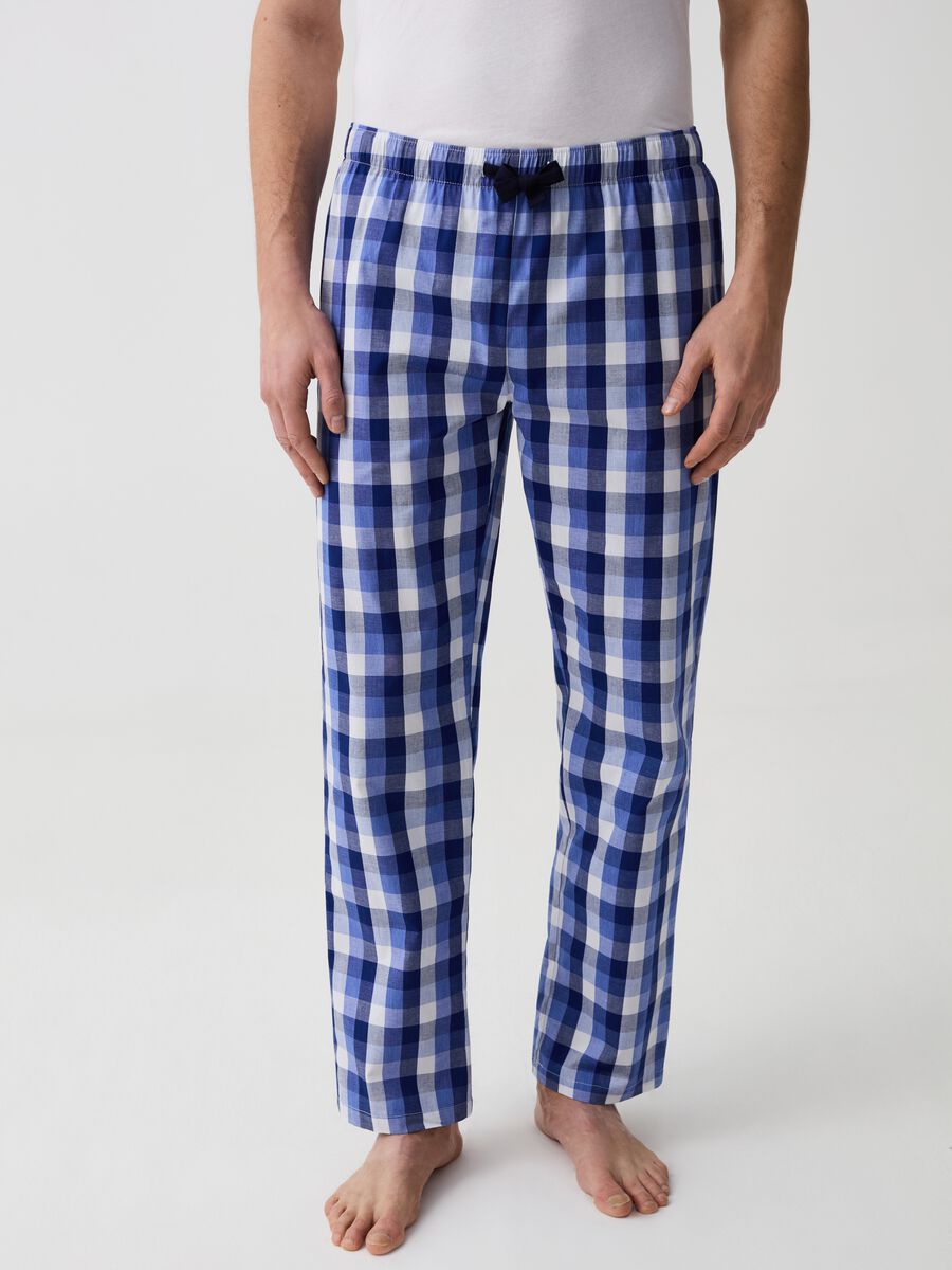Pantalón de pijama de algodón estampado_1