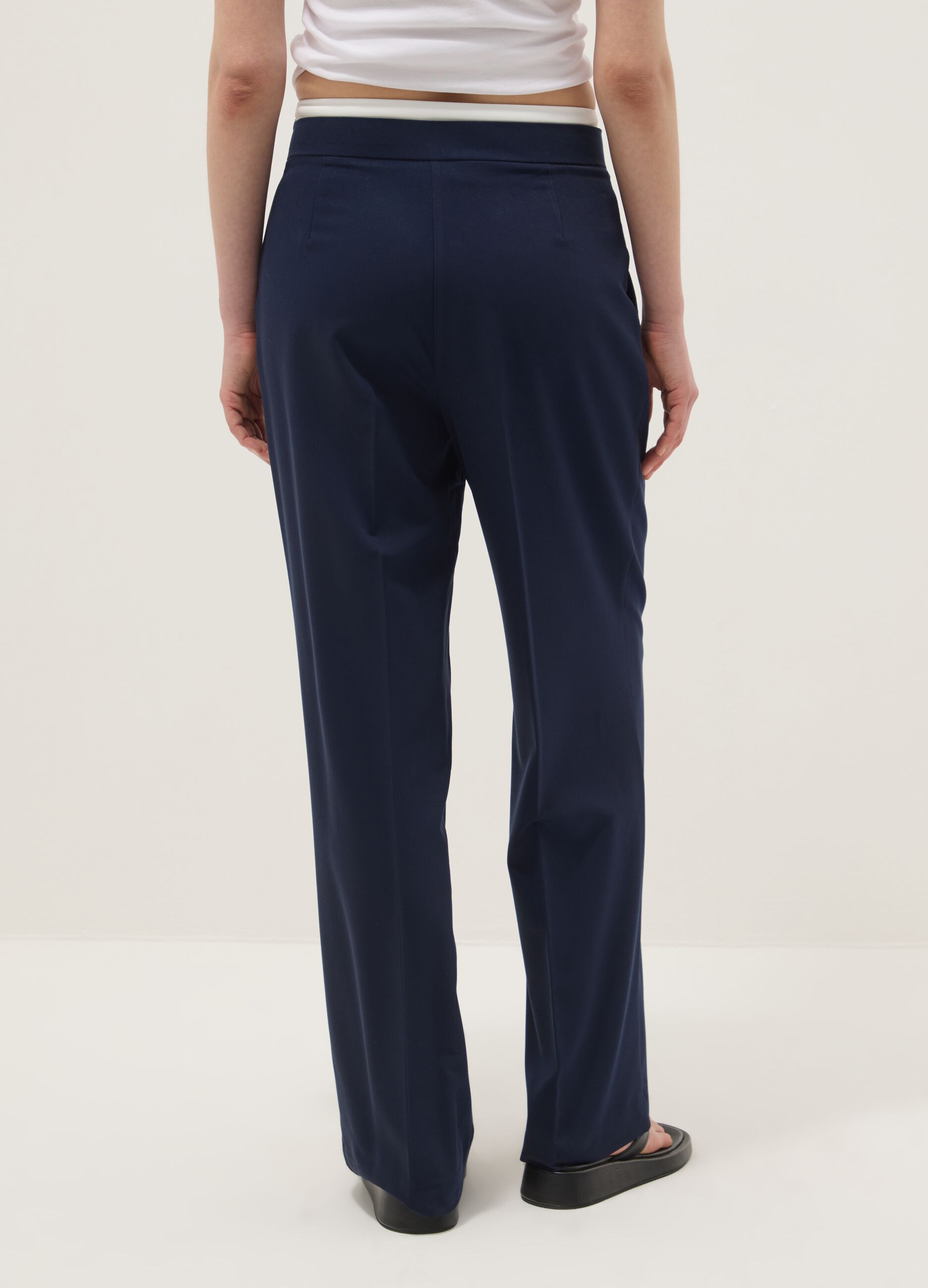 Blaue Jogginghose im Regular Fit mit elastischem Bund