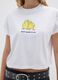 White pure cotton regular fit t-shirt with chicks_3