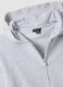 Girls&rsquo; short grey pure cotton hoodie with crew neck_4