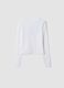 T-shirt bianca in cotone elasticizzato con stampa Lilo & Stitch_2
