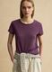 Violettes Kurzarm-T-Shirt aus reinem Leinen, Regular Fit_0