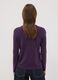 Maglia viola girocollo regular fit a maniche lunghe_3