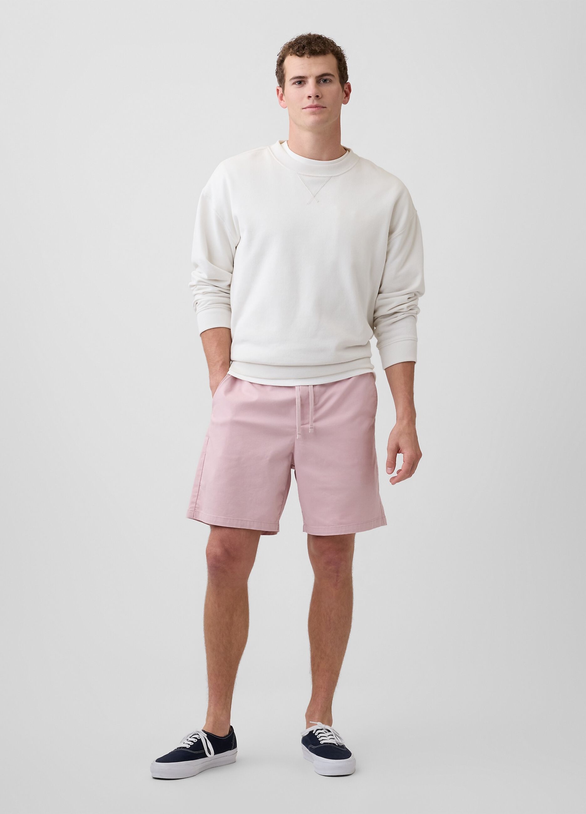 Stretch cotton shorts