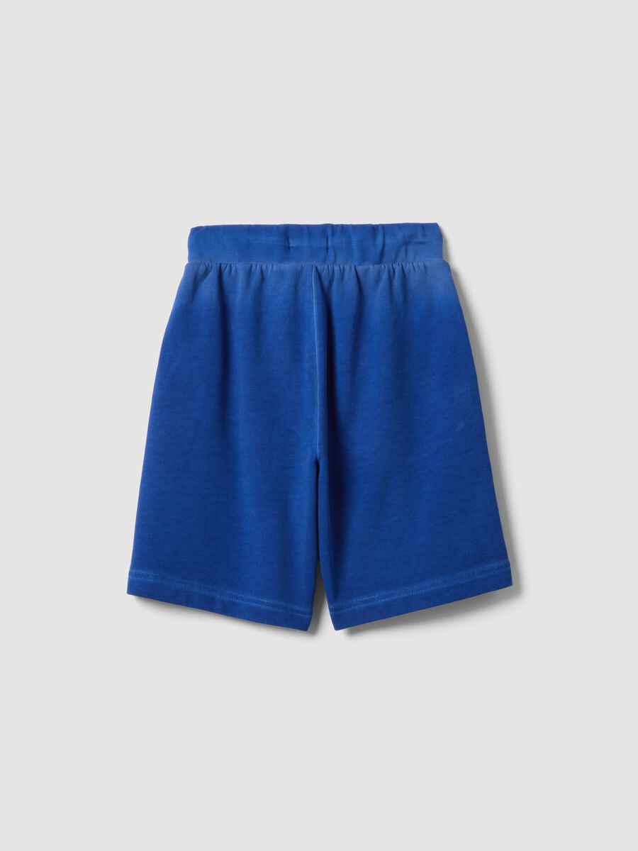 Short cargo bleu 100 % coton gar&ccedil;on &ndash; coupe baggy_1
