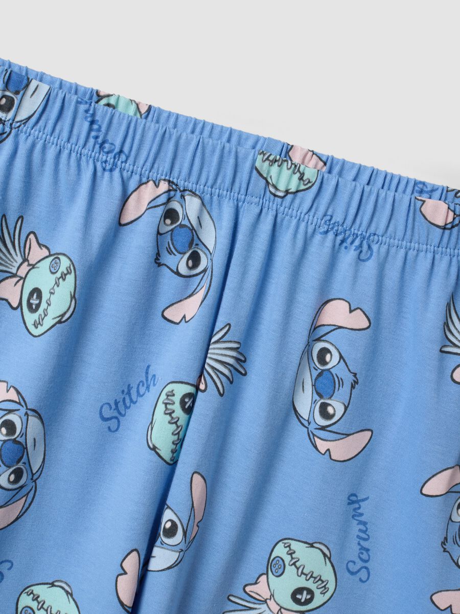 Light blue organic cotton Lilo & Stitch pyjamas for girls_3