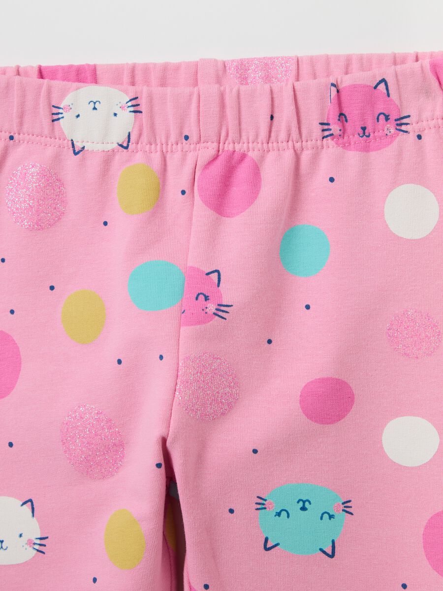 Jogging set with print and bouclé patch_2