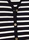 Striped cardigan with V neck_5