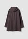 Purple rain jacket with hood, zip and popper fastening, regular fit_5