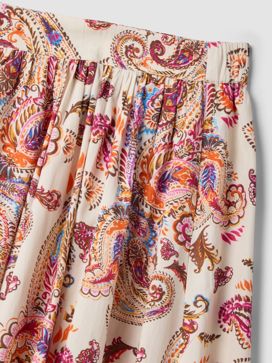 Multicoloured pure cotton maxi skirt_6