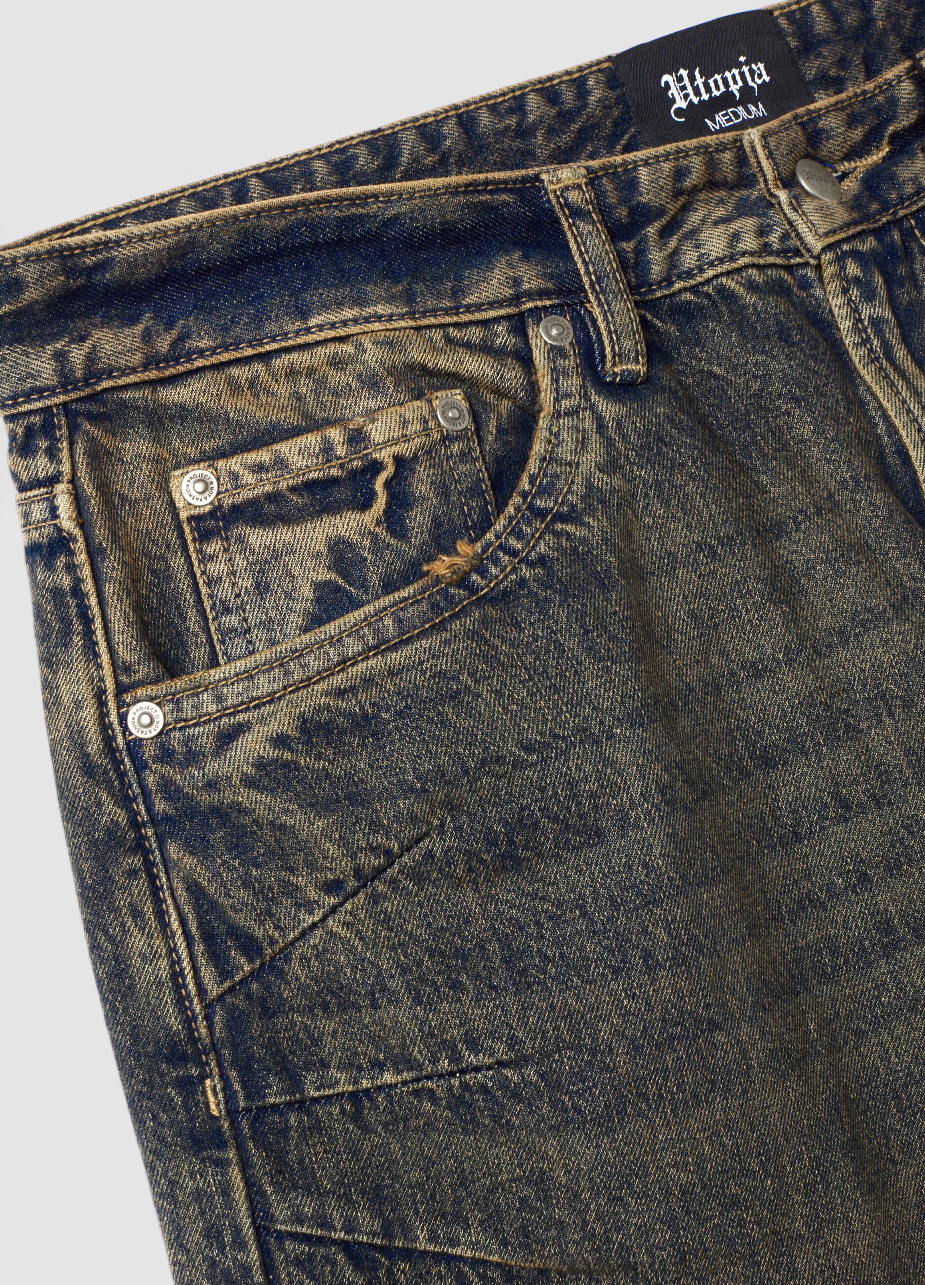 Wide Leg Denim Vintage Dark Blue