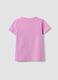 Girls&rsquo; pink stretch cotton T-shirt, regular fit_1