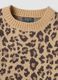 Maglione beige girocollo in lana elasticizzata_2