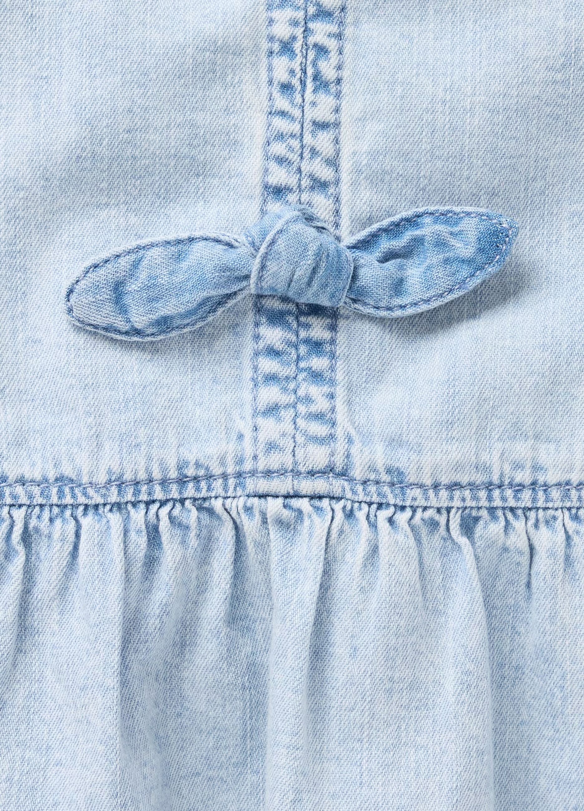 Kurzarm-Bluse aus Baumwolle f&uuml;r M&auml;dchen