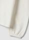 T-shirt bianca girocollo in cotone elasticizzato con colletto ricamato_3