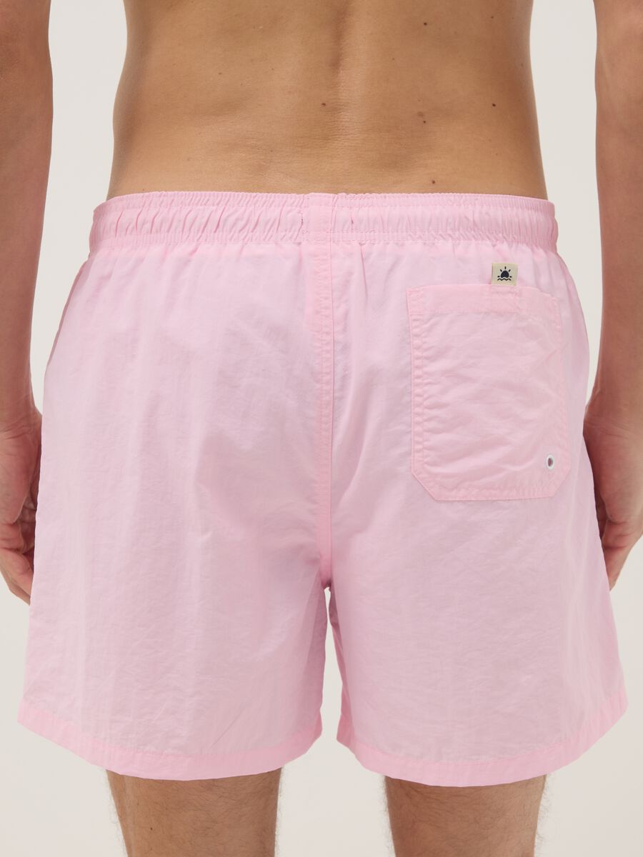 Pink swim shorts with elasticated waist_2
